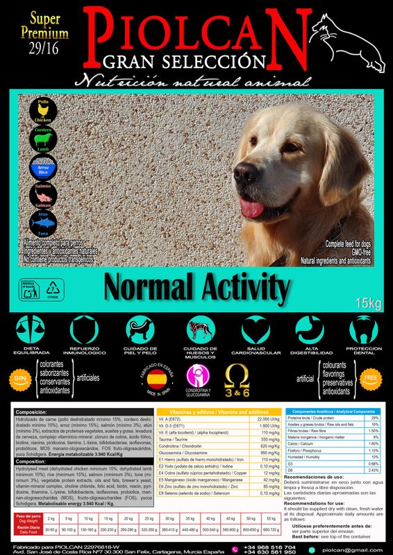 Piolcan Super Premium Normal Activity 29/16 Piolcan Super Premium Normal Activity 29/16