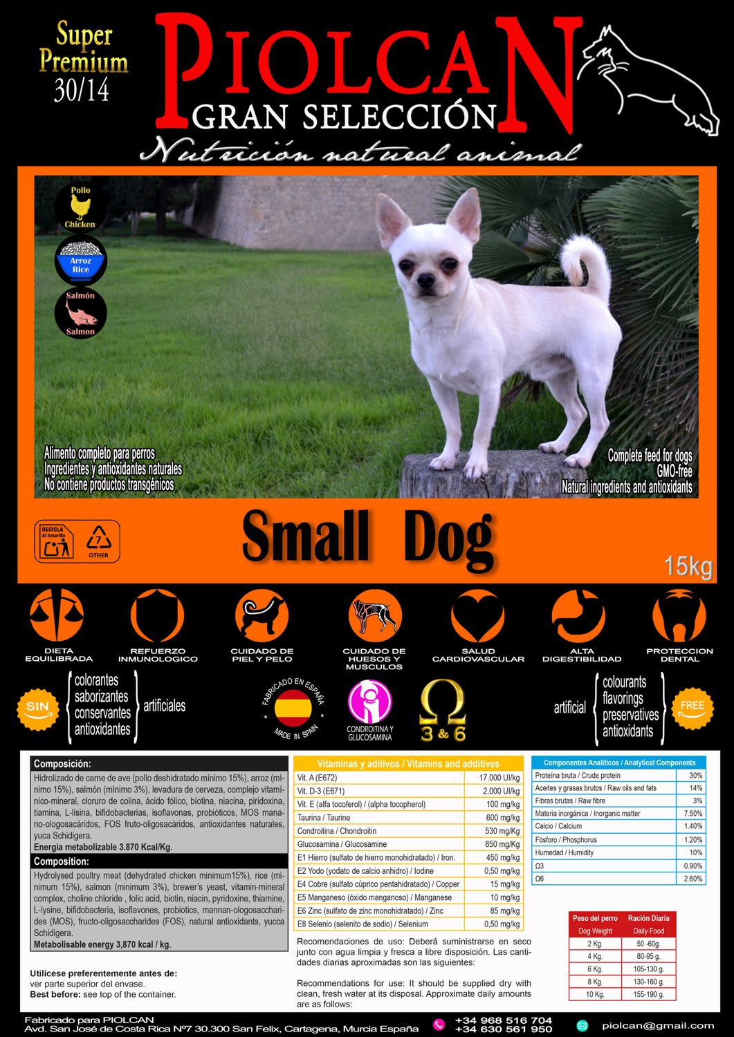 Piolcan Super Premium Small Dog 30/14 Piolcan Super Premium Small Dog 30/14