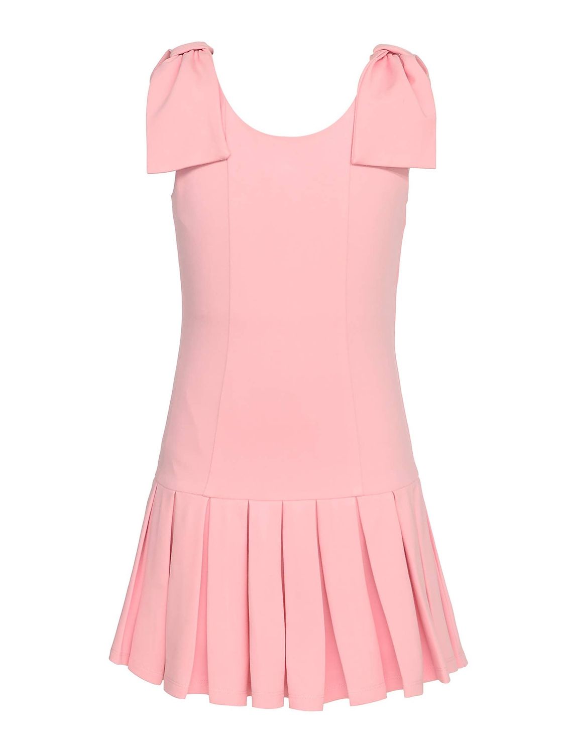 PLEATED DROP WAIST DRESS: LT PINK, Size: 8