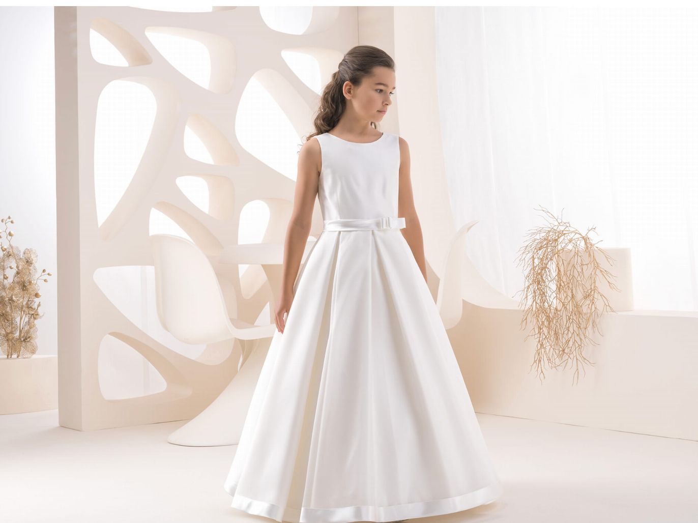 A-line Belted Dress