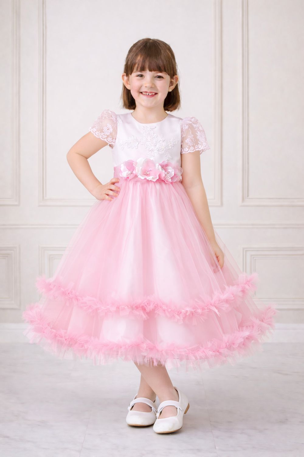 Pink Ruffle Dress