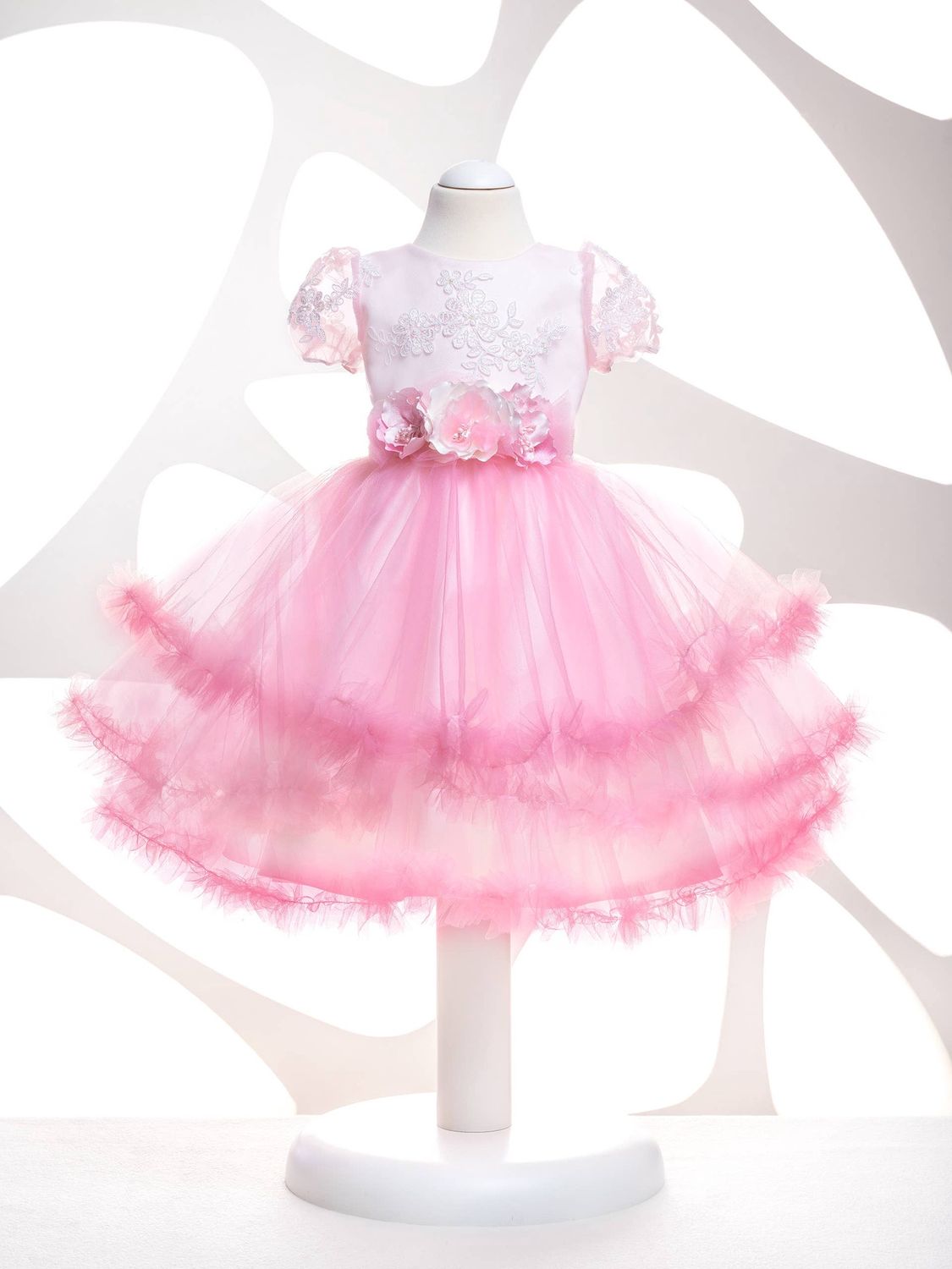Pink Ruffle Dress, Size: 1YR