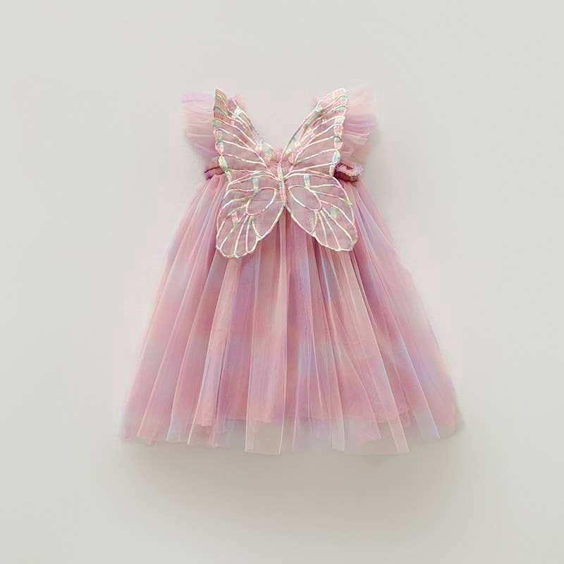 Lilac Rainbow Butterfly Dress