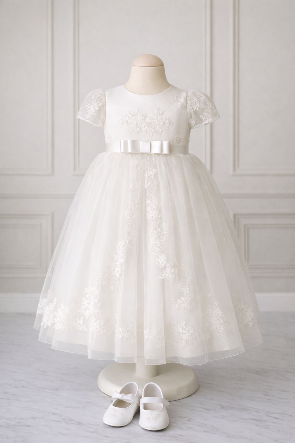 Tea Length Lace Dress