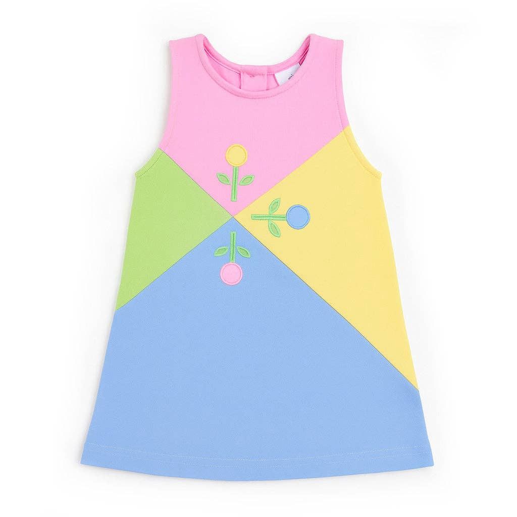 Knit Dress With Flowers, Size: 4