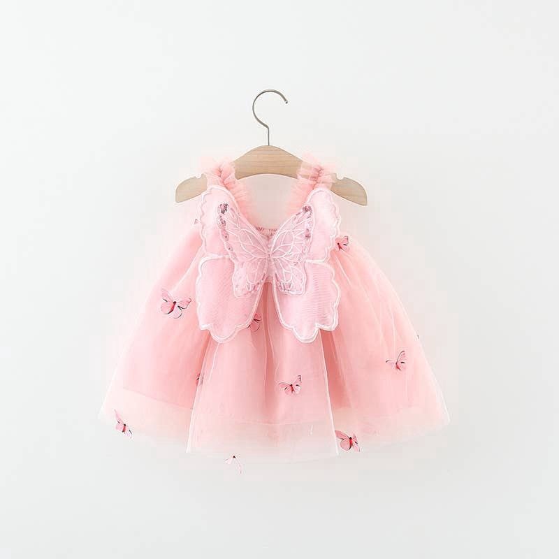 Pink Butterfly Dress