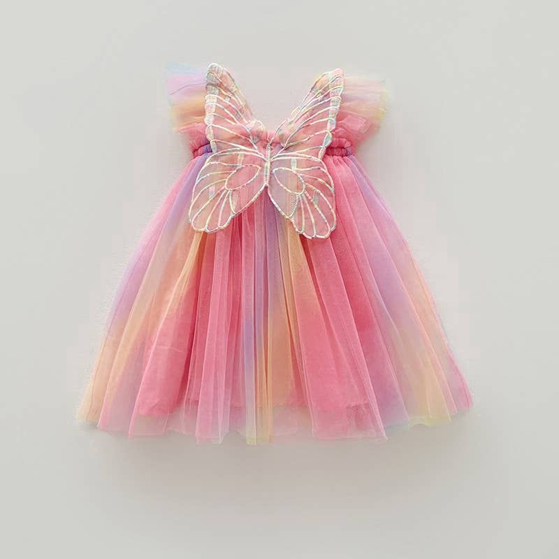 Rainbow Butterfly Dress, Size: 9-12M