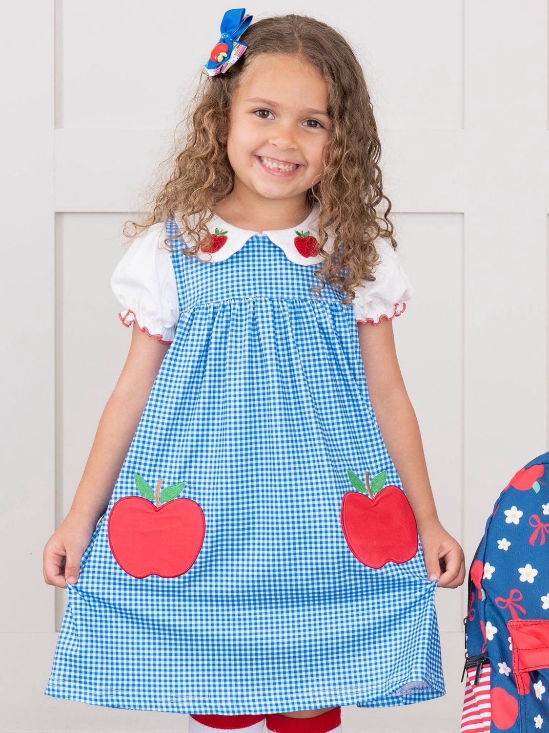Marie Nicole Dress: A for Apple Embroidered Dress