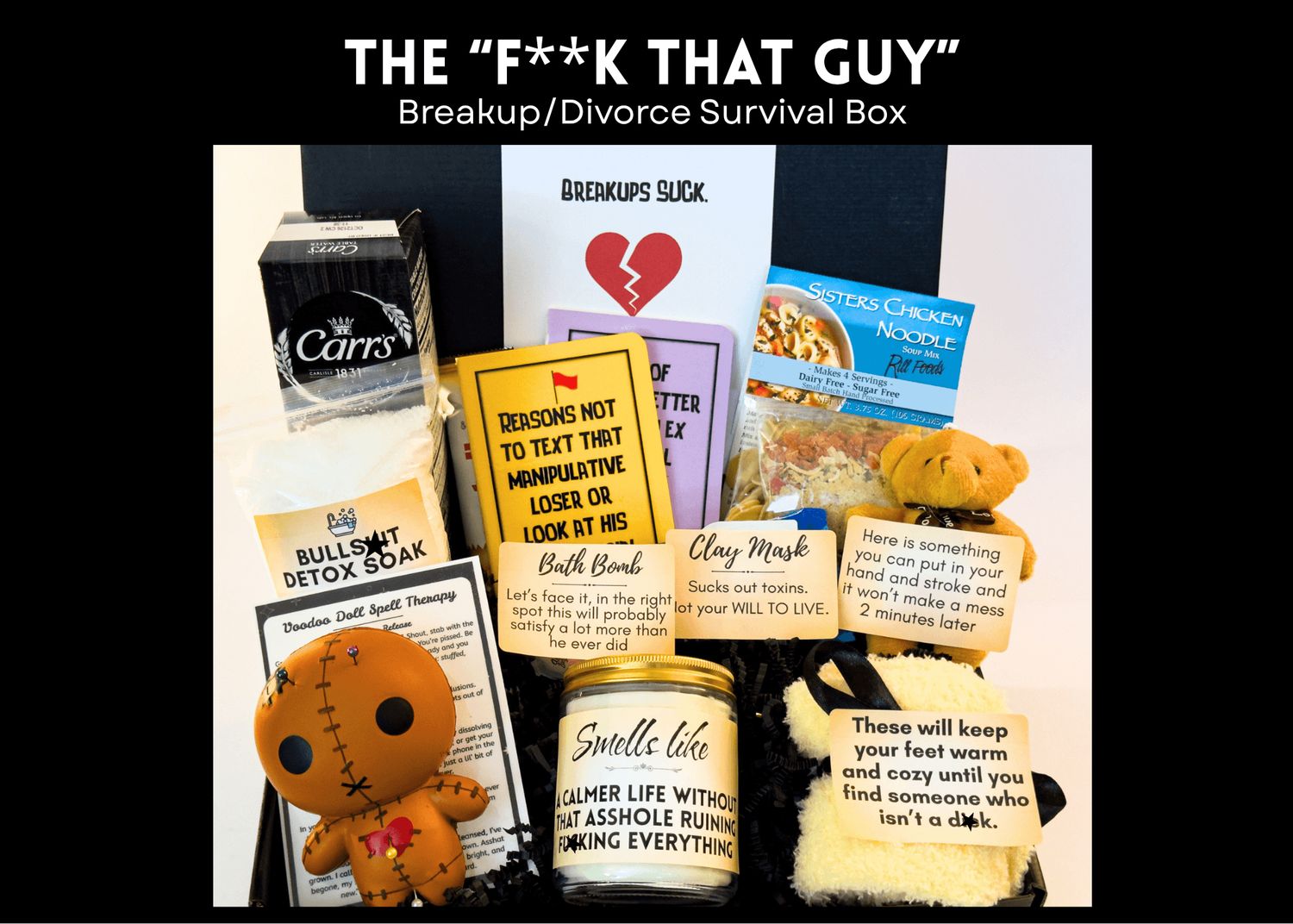 The "Fuck that Guy" Breakup Survival Box