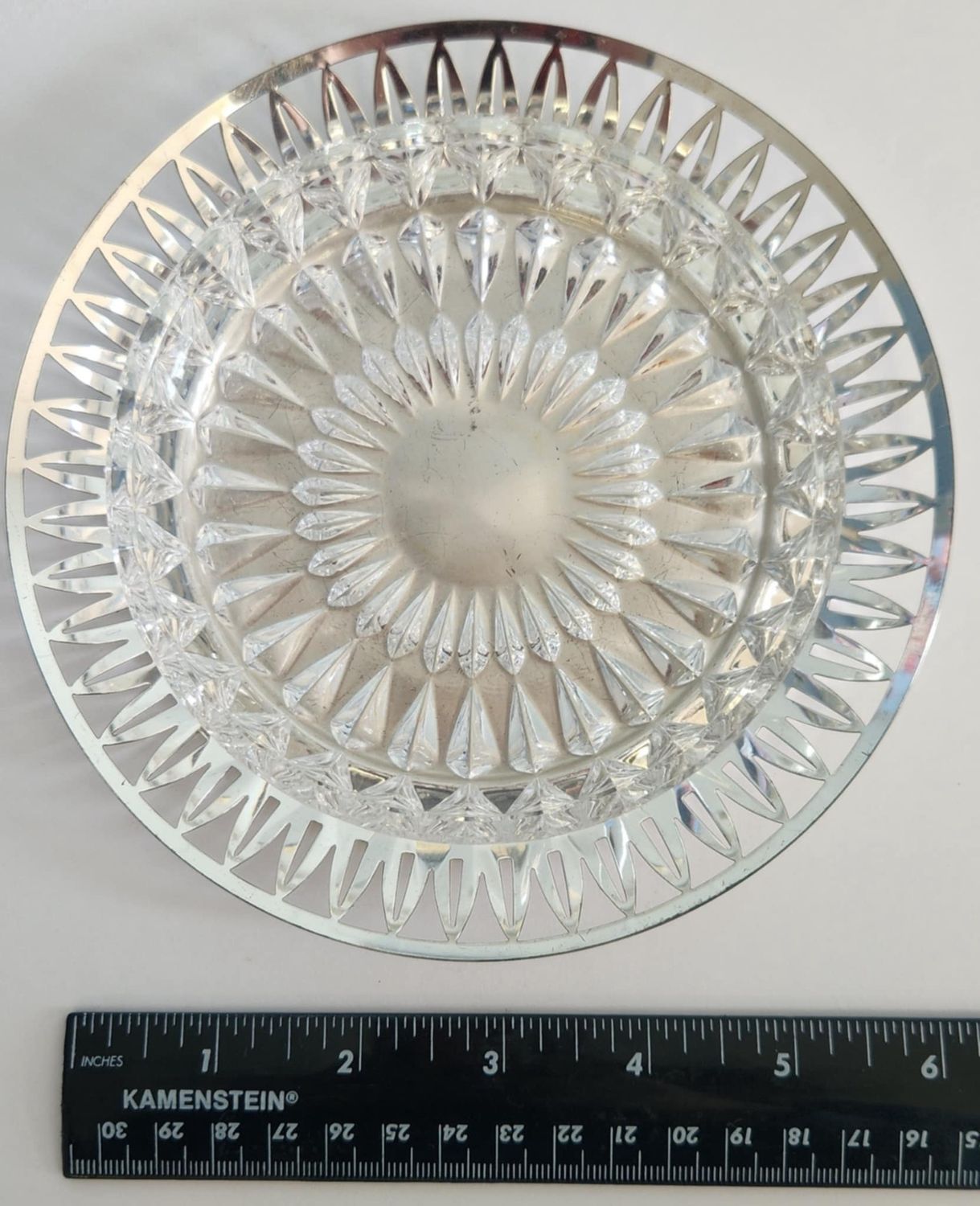 WMF Ikora Silver Metal &amp; Crystal Trinket/Butter Dish
