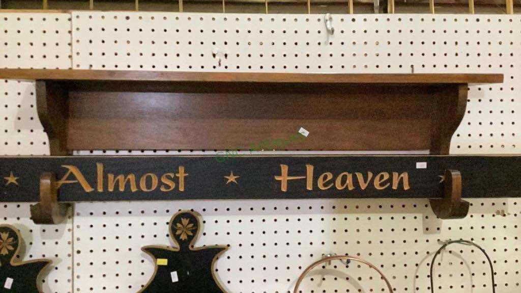 Almost Heaven Wall Hanging - Shelf not inc