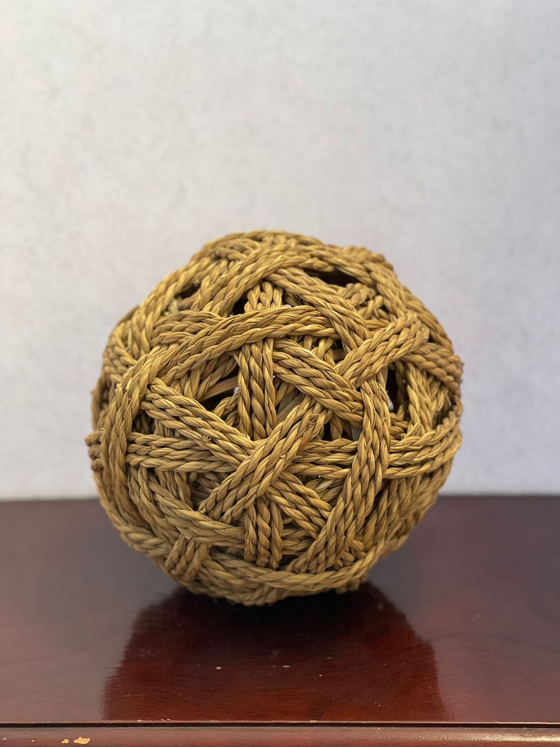 5” Nautical Knot Seagrass Woven Ball