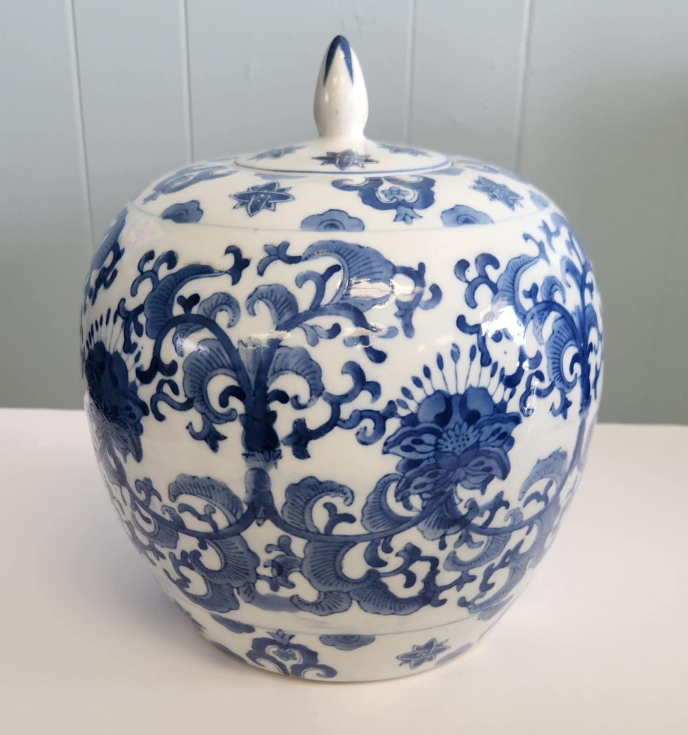 Blue &amp; White Chinese Ginger Jar