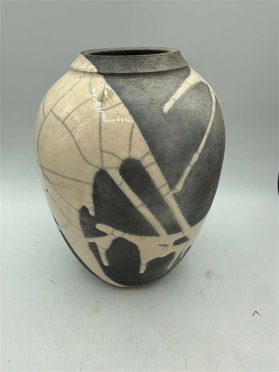Signed Pottery Vase - SAK