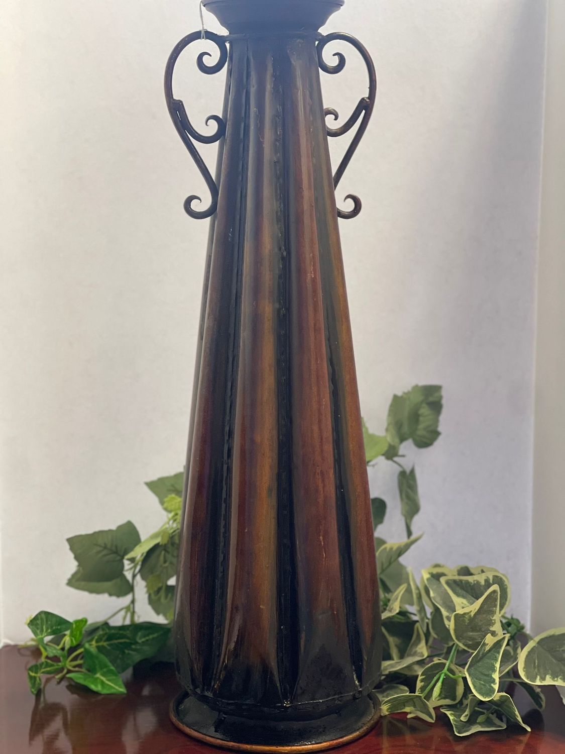 Faux Copper Metal Umbrella Stand