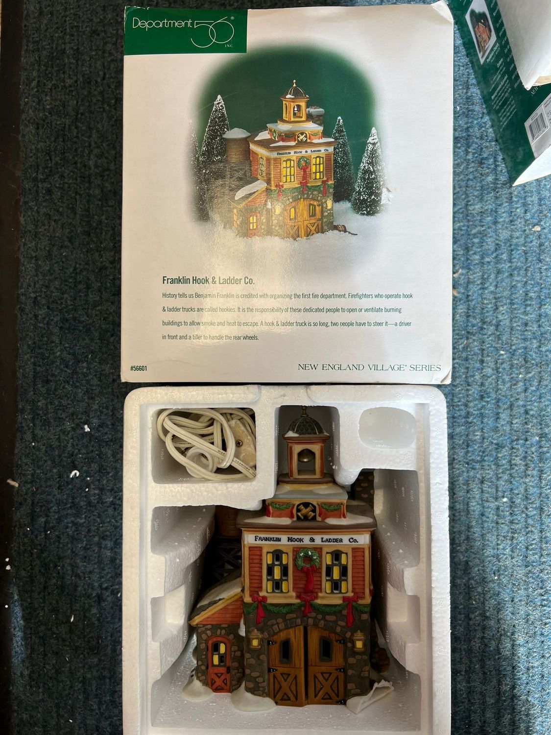 Dept 56 Franklin Hook &amp; Ladder Co. New England Village