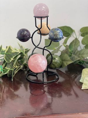 Rose Quartz Large Sphere with Stand