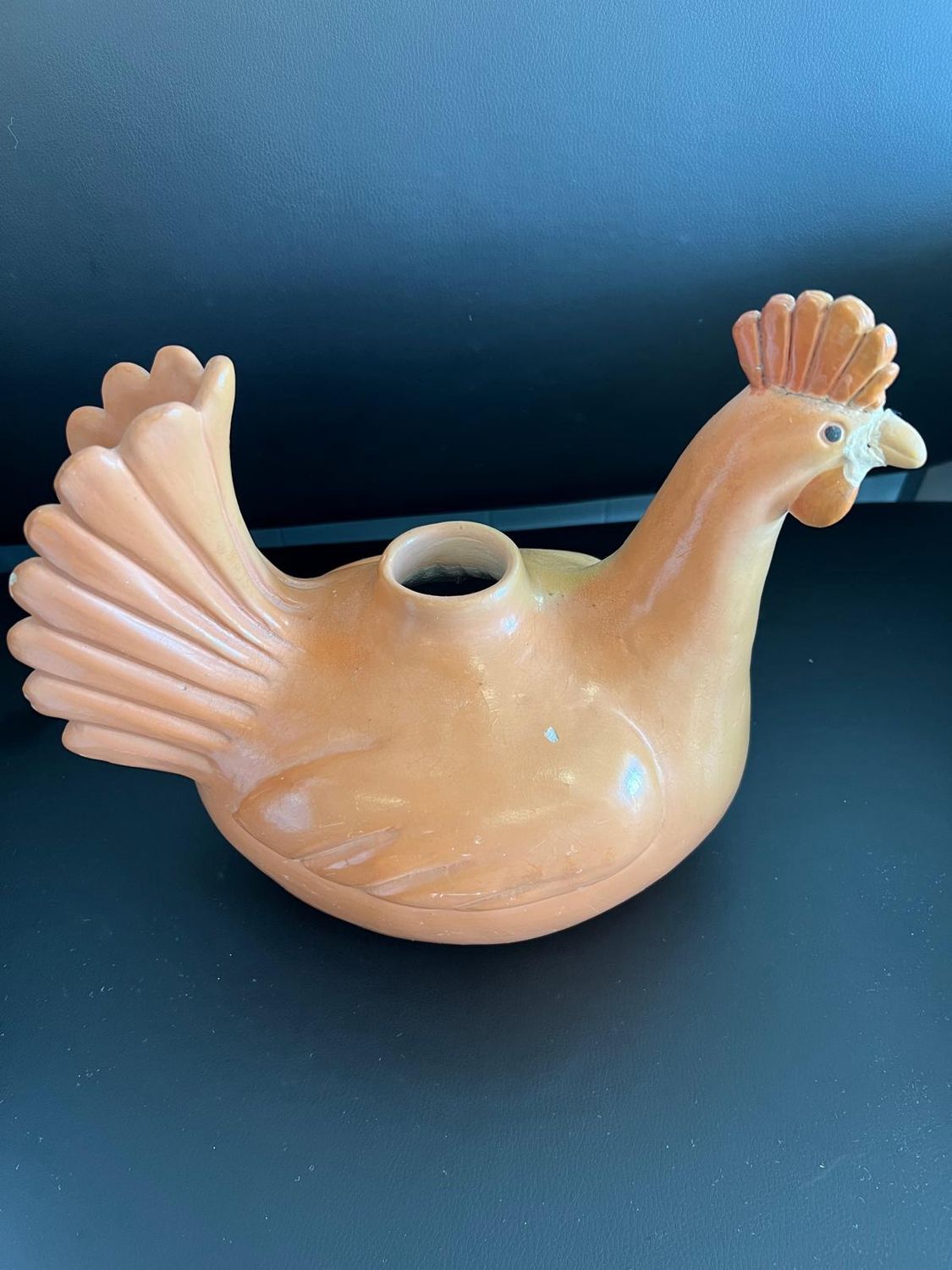 Rustic Chicken Vase - See Scuffs
