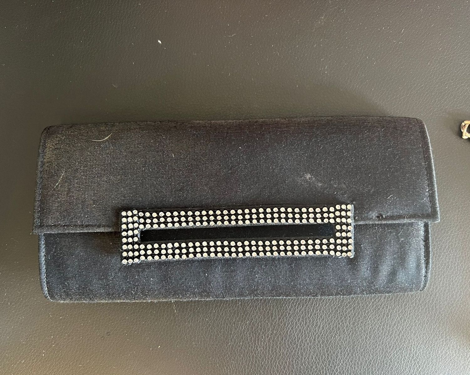 Vanessa Rhinestone &amp; Silk Clutch