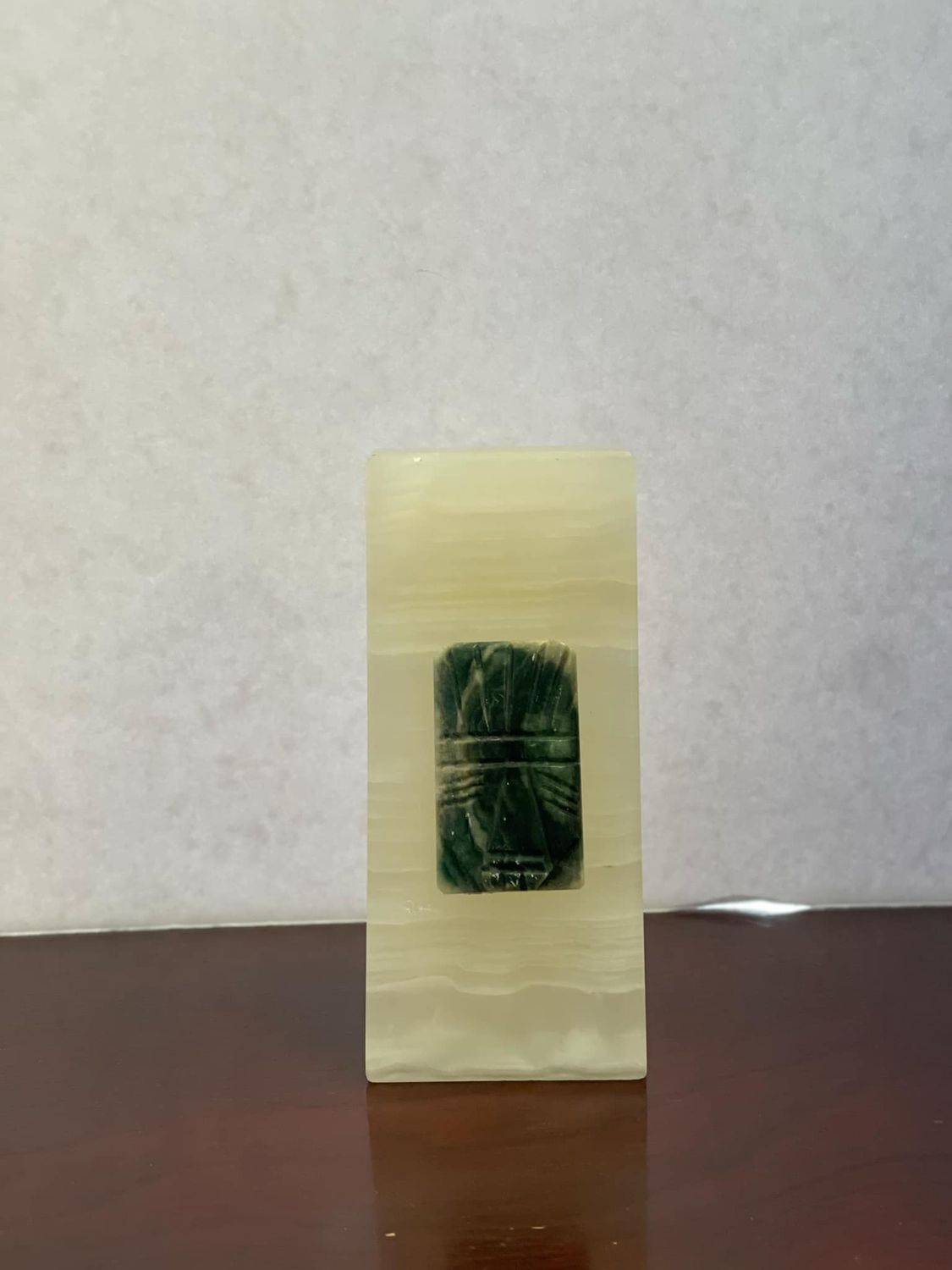 Vintage Aztec Design Stone Bookend