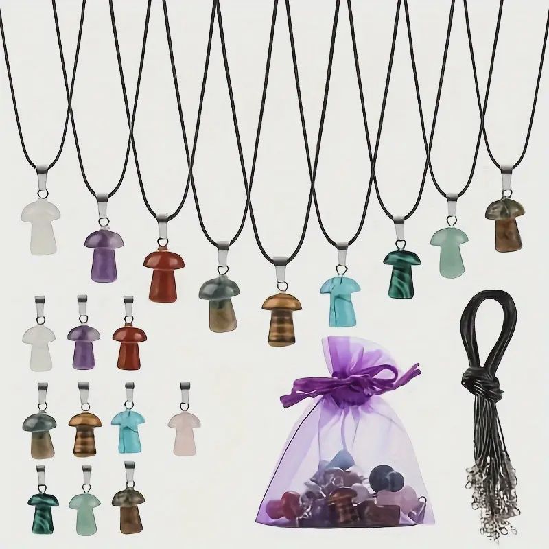 Mushroom Necklace w/ Rope