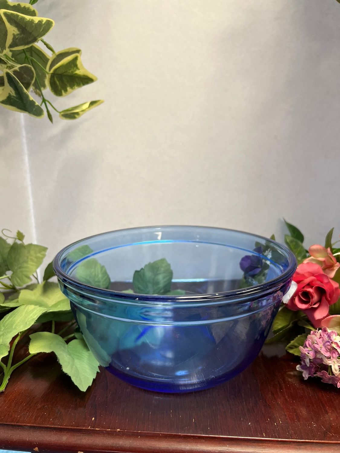 Vintage Anchor Hocking  Blue Mixing Bowl