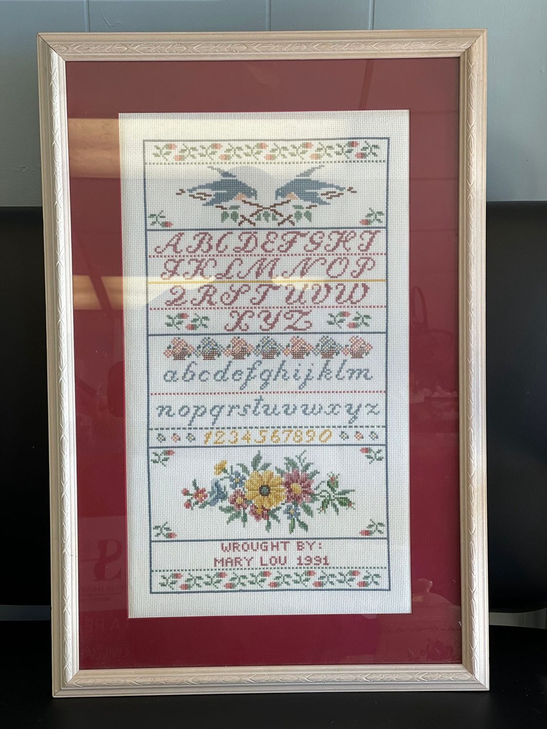 Vintage Janlynn Counted Cross Stitch "A Sampler of Love"