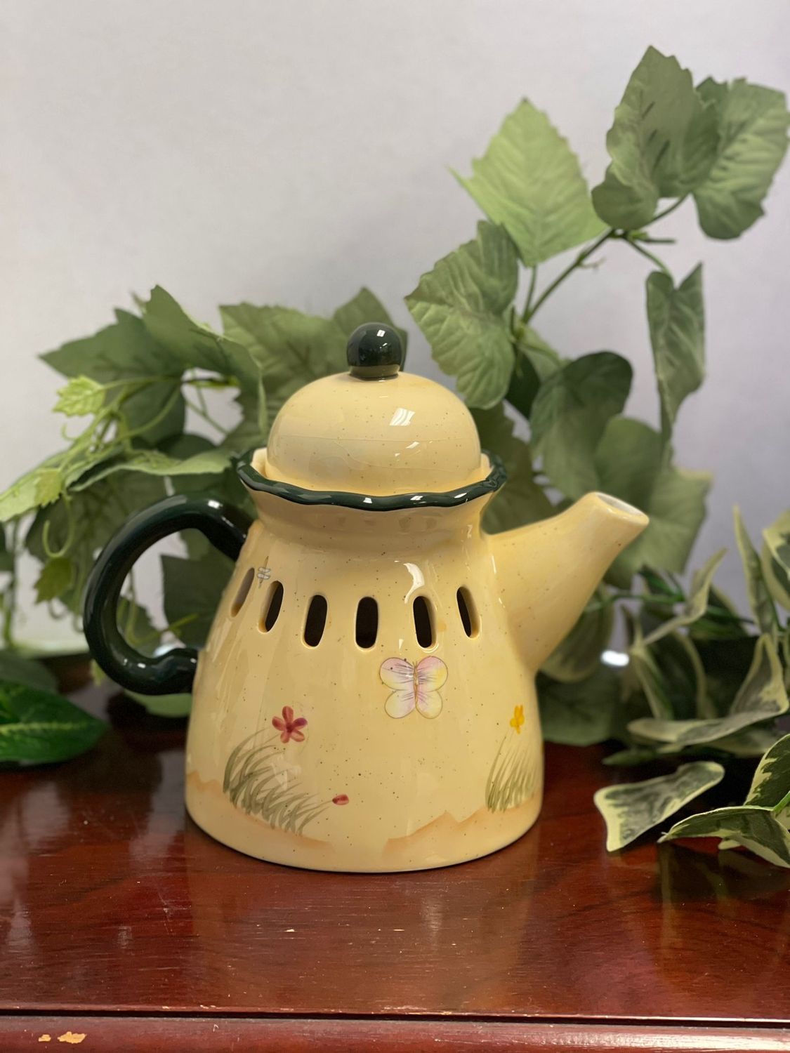"Wildflower Breeze" Home Interiors Teapot Candle Cover