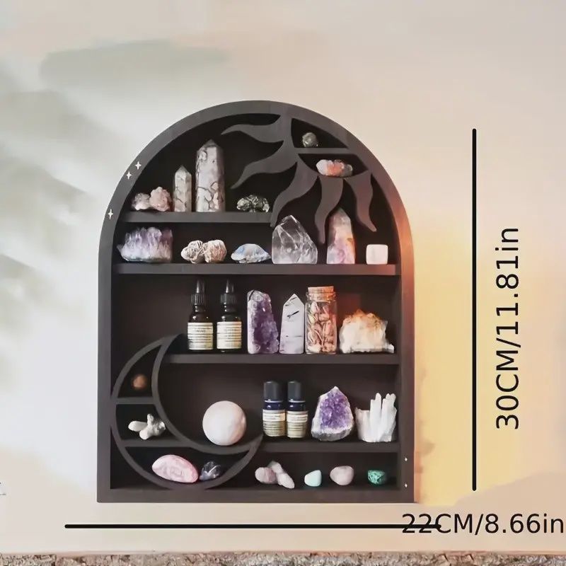 Sun &amp; Moon Crystal Display Shelf