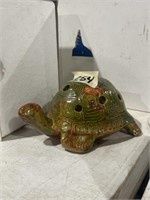 Vintage mid century modern smiling turtle ceramic