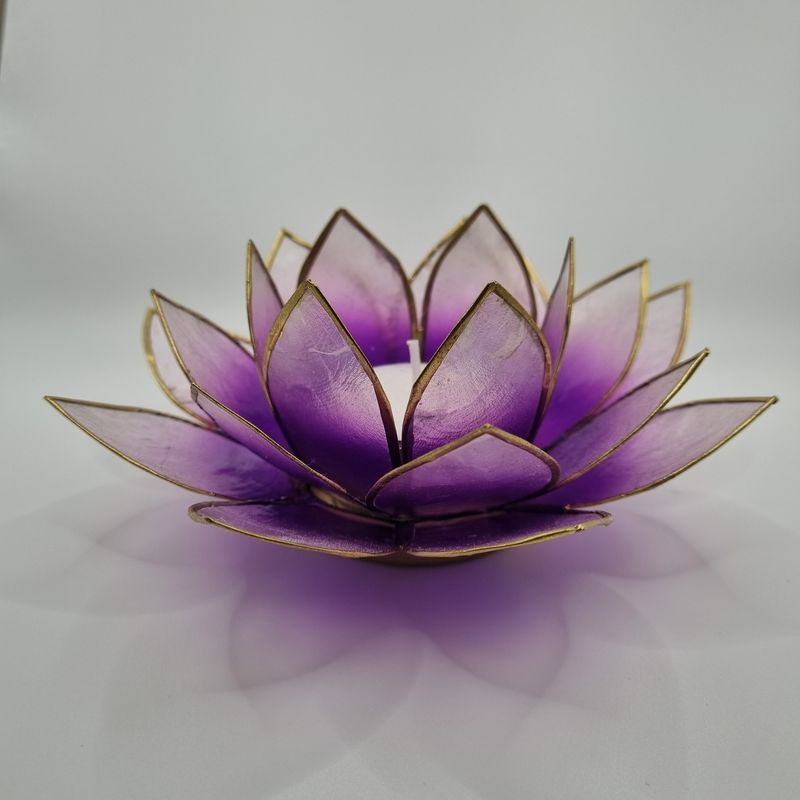 Lotus waxinelichthouder Lila