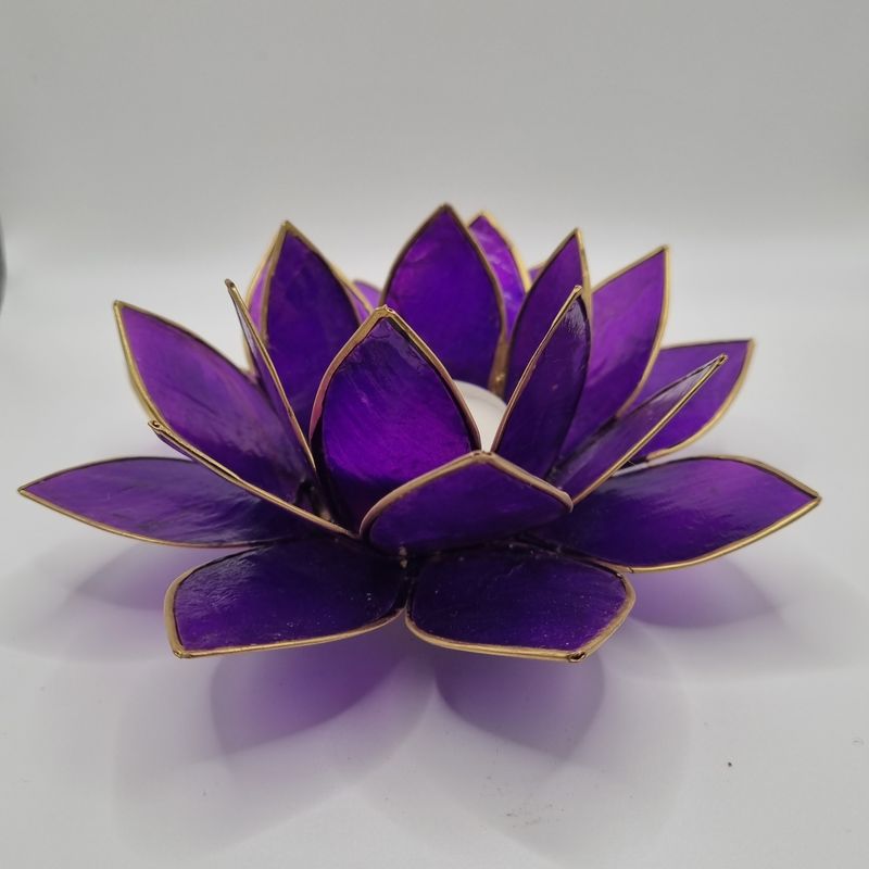 Lotus waxinelichthouder Paars