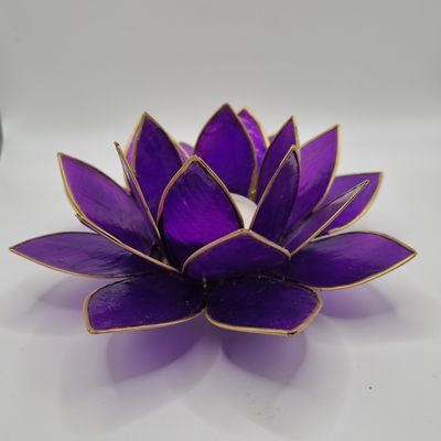 Lotus waxinelichthouder Paars