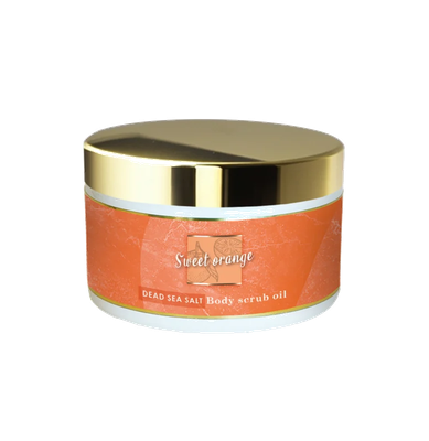Dode Zee Zout Oliescrub - Sweet Orange - 450gr