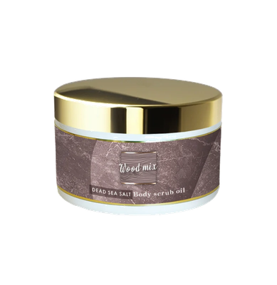 Dode Zee Zout Oliescrub - Wood Mix - 450gr