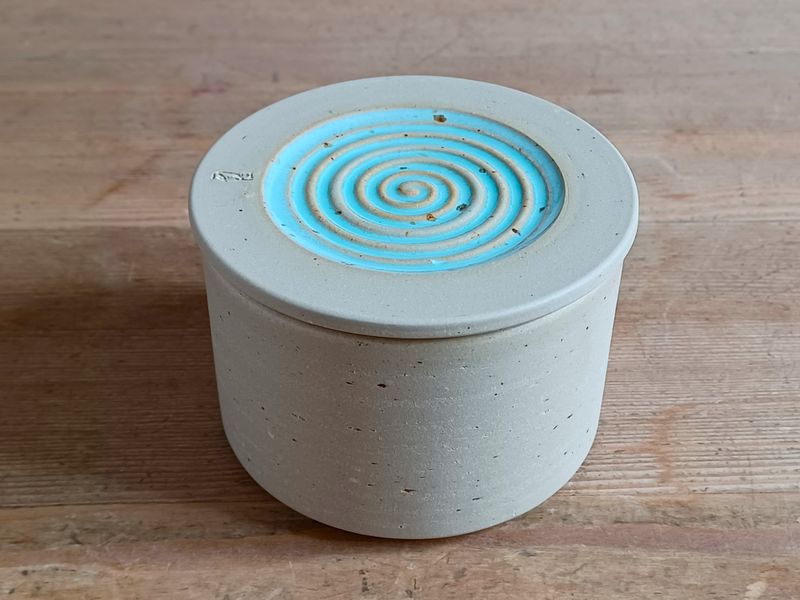Kleiner Butterkühler burriera - Motiv Spirale (A)