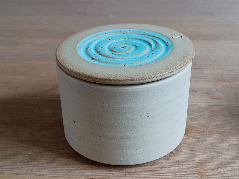 Großer Butterkühler burriera - Motiv Rose (B)