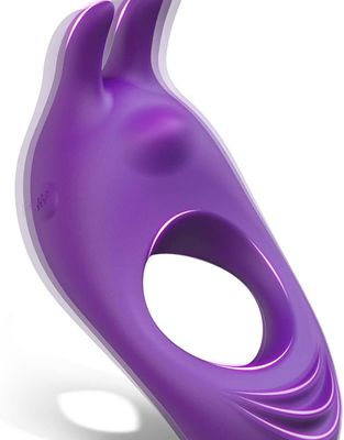 Anillo Vibrador con Diseño de Conejo