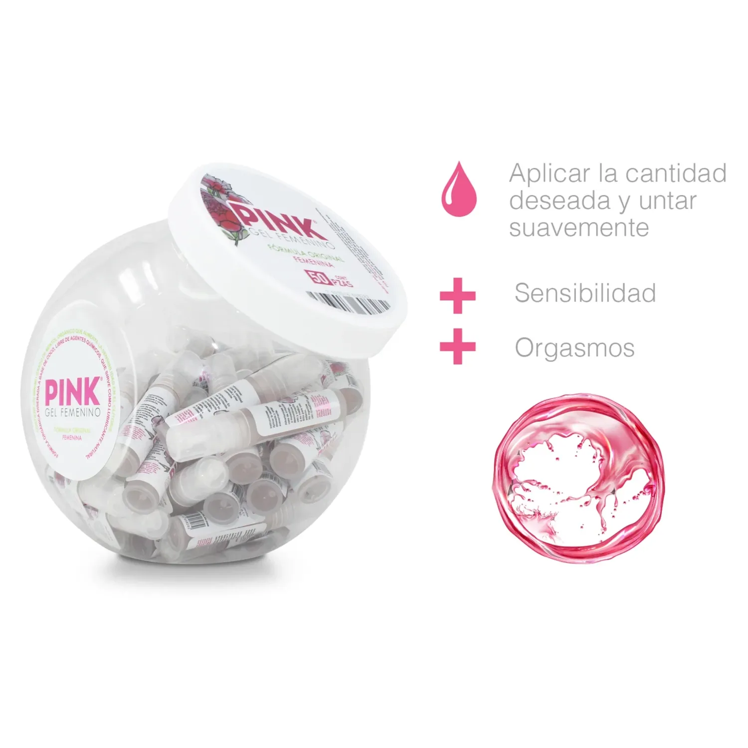 PINK GEL FEMENINO - LUBRICANTE SENSIBILIZANTE
