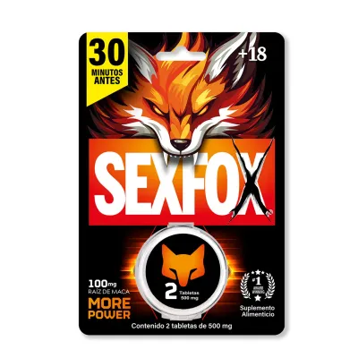 Sex Fox Potenciador Masulino 2 Tabletas
