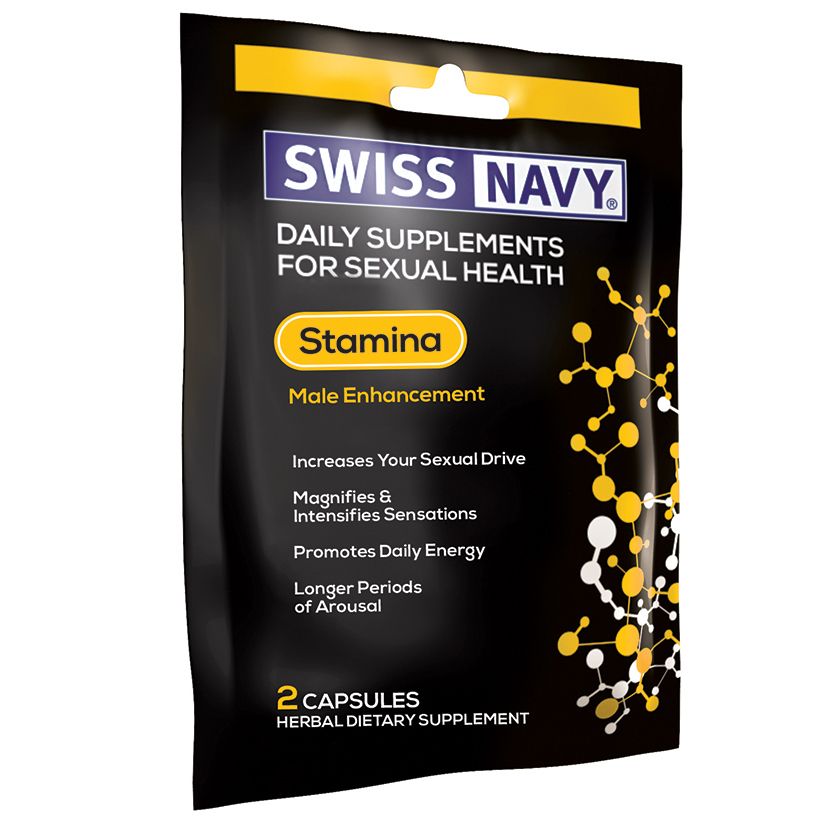 STAMINA SWISS NAVY 2 CÃPSULAS