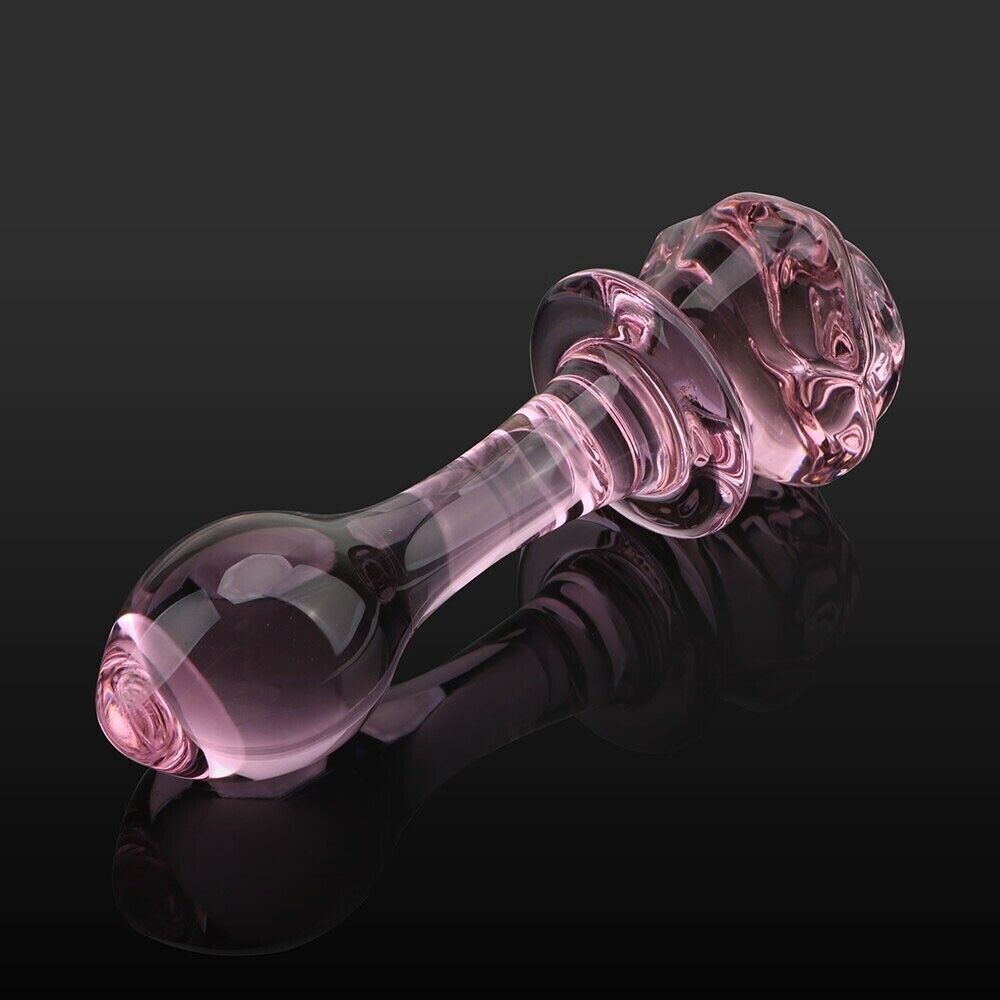 CONSOLADOR TIPO PLUG DE CRISTAL ROSA