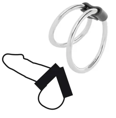 Anillo de pene doble metal