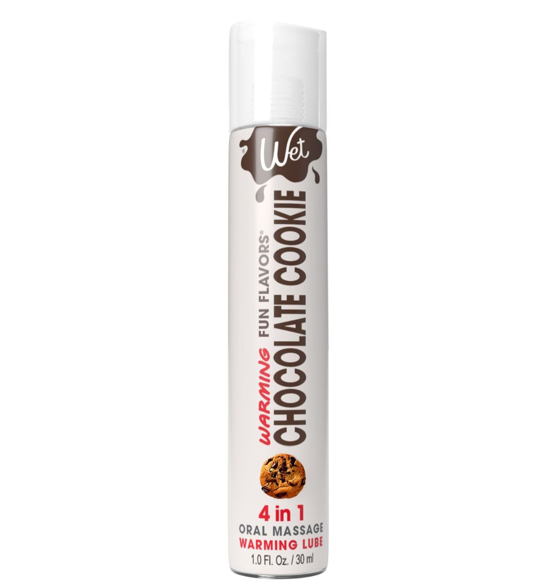 Lubricante TÃ©rmico Comestible Silicona 4 en 1 sabor Galleta de Chocolate 1Oz