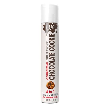 Lubricante TÃ©rmico Comestible Silicona 4 en 1 sabor Galleta de Chocolate 1Oz