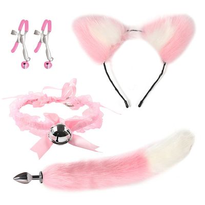 Kit Cosplay 5 Piezas Rosa
