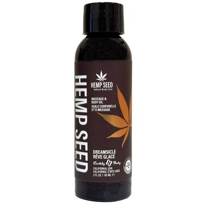 Aceite de masaje de semillas de cañamo con aroma Dreamsicle 2 oz