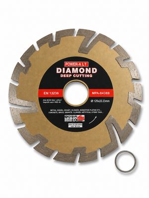 Diamond cutting disc 125mm (5") deep cut