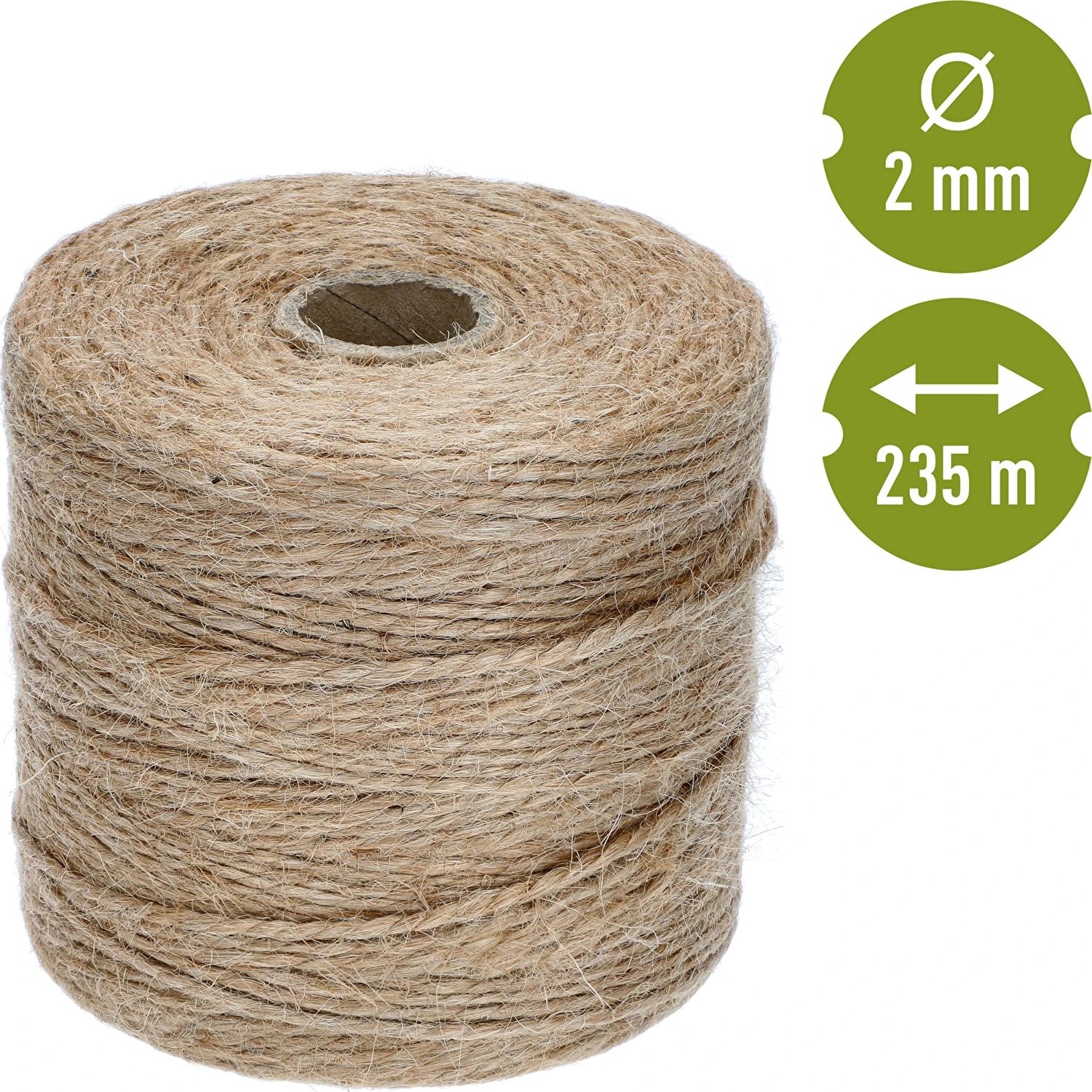 Jute twine 2 mm / 235 m / 500 g