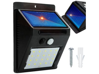 Solar motion wall light